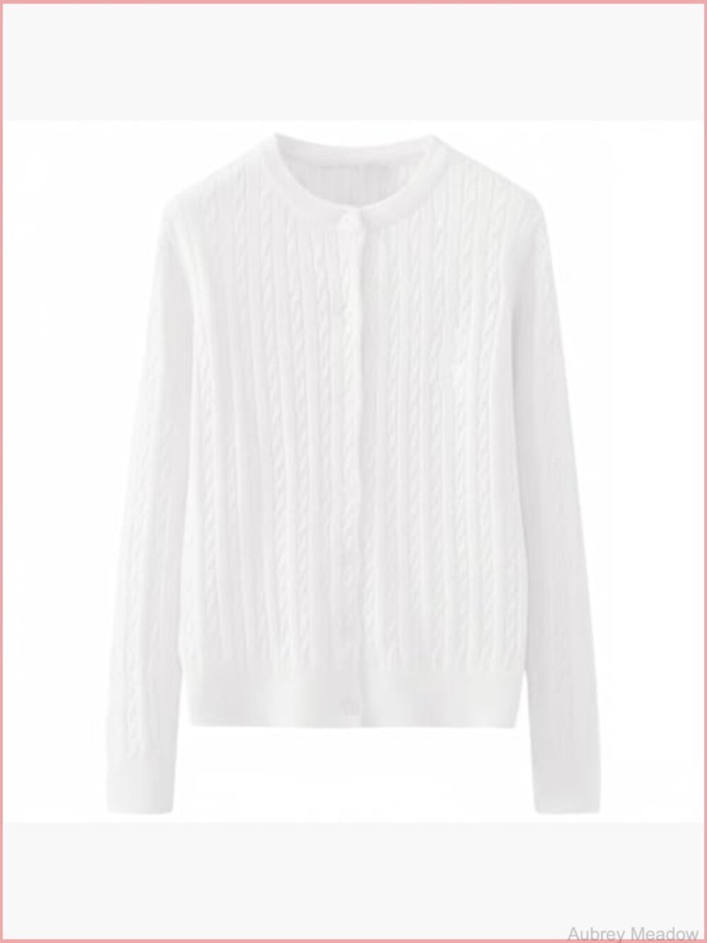 Classic Cable Knit Button Down Cardigan Sweater Women Soft Knitwear Top - Picture 6 of 7